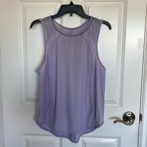 Lavender Lululemon Sculpt Vent Tank Top